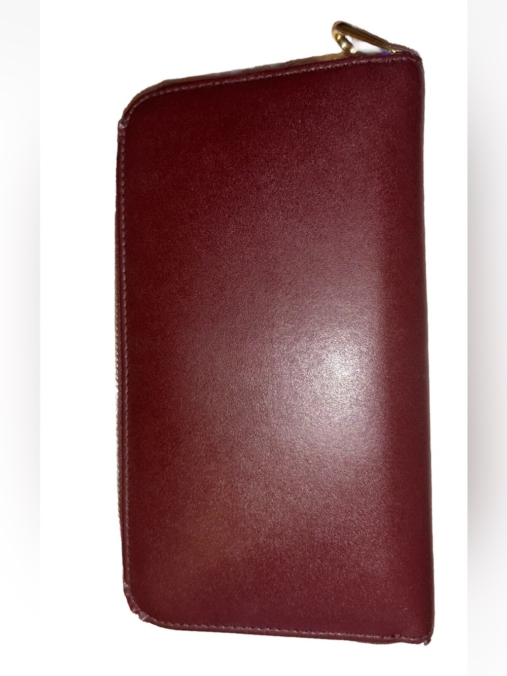 Salvatore Ferragamo Gancini Zip Around Continental Wallet Wine Burgundy - Picture 4 of 13